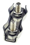 Duplex Drahtseilklemme 3mm V2A