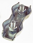 Duplex Drahtseilklemme 3mm verzinkt