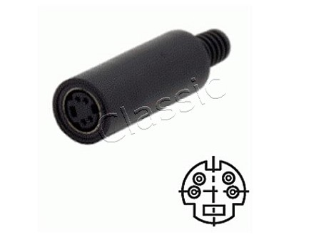 Mini-DIN-Buchse 4-polig